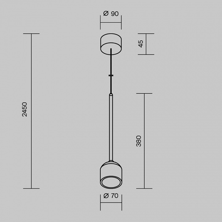 Подвесной светильник Maytoni Apex 8 Вт 3000K O491PL-L8W3K