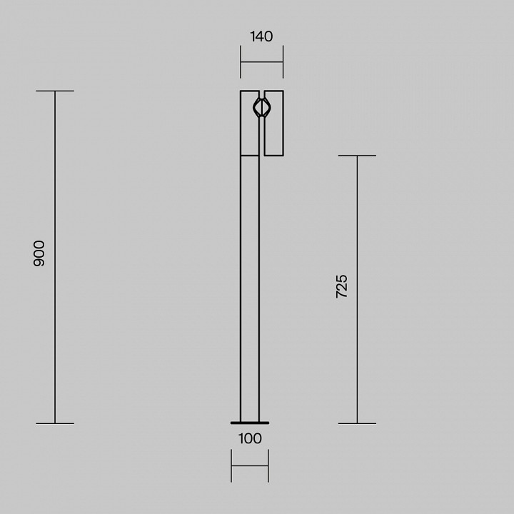 Светильник уличный наземный Maytoni Torq O494FL-L10B3K