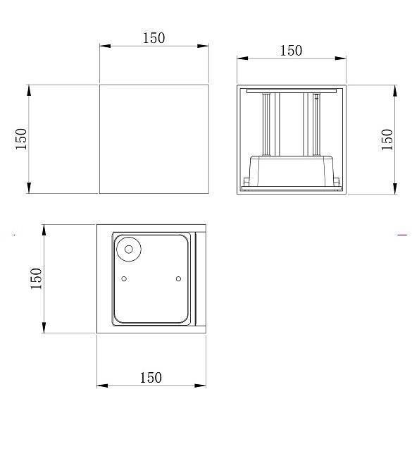 Настенный уличный светильник Maytoni Fulton 20 Вт 3000 К O572WL-L20GR3K
