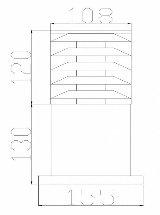 Уличный наземный светильник Maytoni Bronx O576FL-01B1