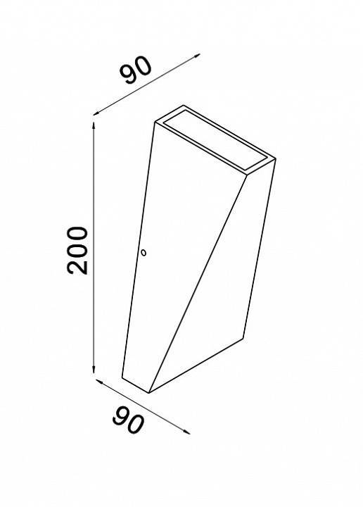 Светильник уличный настенный Maytoni Times Square 6 Вт 3200K O580WL-L6W