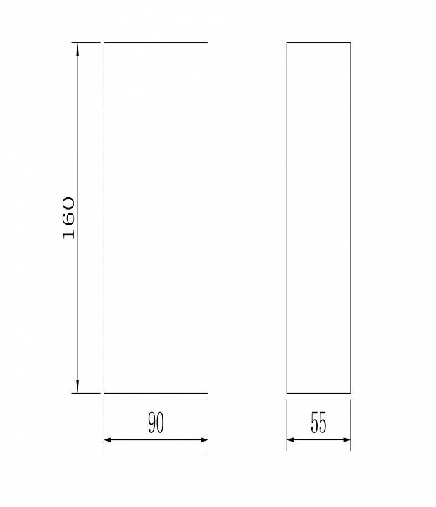 Светильник уличный настенный Maytoni Times Square 6 Вт 3000K O581WL-L6W