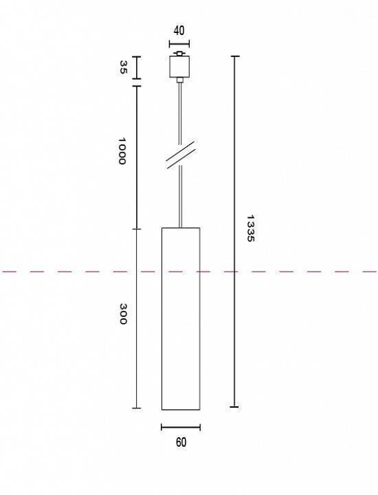 Подвесной светильник Maytoni Focus TR025-1-GU10-W