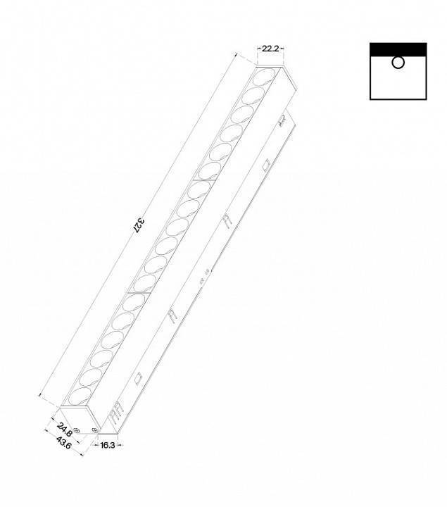 Встраиваемый светильник Maytoni Points TR031-2-18W4K-B