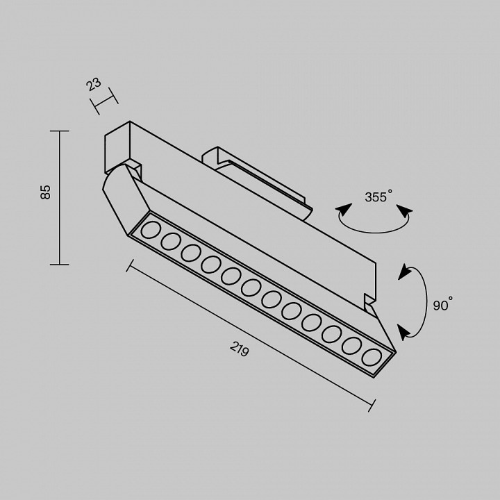 Накладной светильник Maytoni Points 12 Вт CCT белый TR224-1-12WCCT-M-W