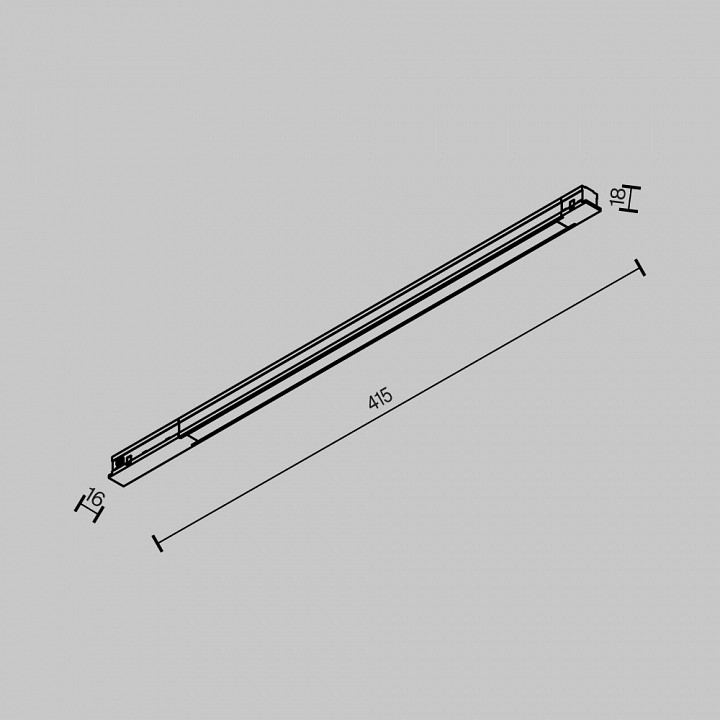 Накладной светильник Maytoni Technical Basis TR231-2-10W4K-B