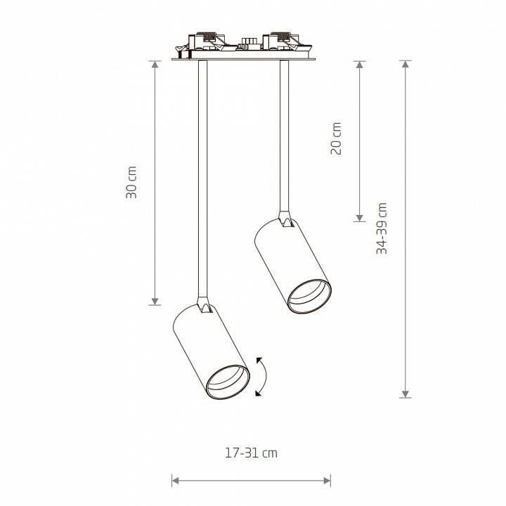 Встраиваемый светильник Nowodvorski Mono Surface Long 7740