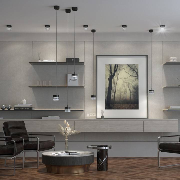 Подвесной светильник Novotech Aura 10 Вт белый/золото 359006