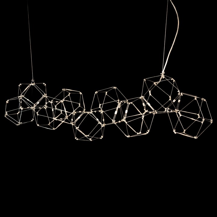 Подвесная люстра O-LUCE Bjork в линию без вставок 10964-3