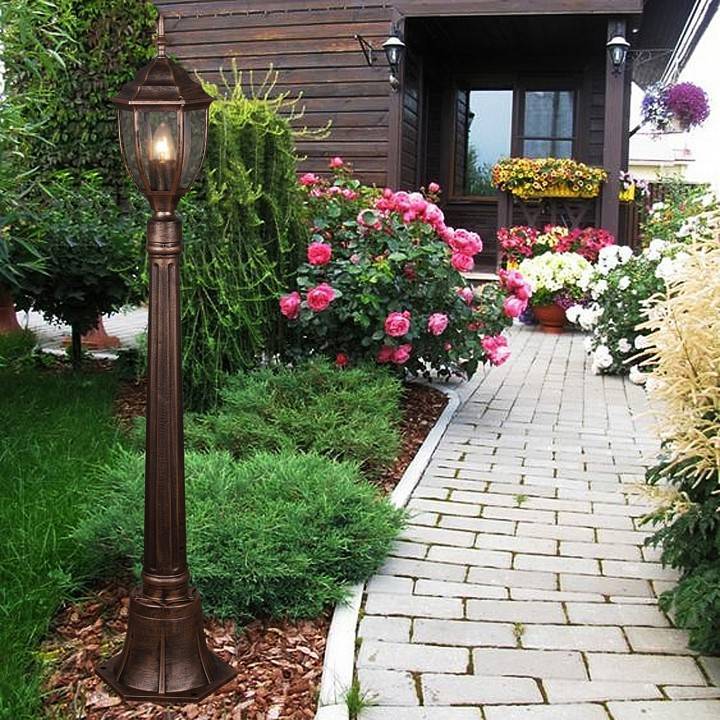 Фонарный столб Reluce 00837-0.7-001SL 0.8 м BKG 00837-0.7-001SL 0.8M BKG