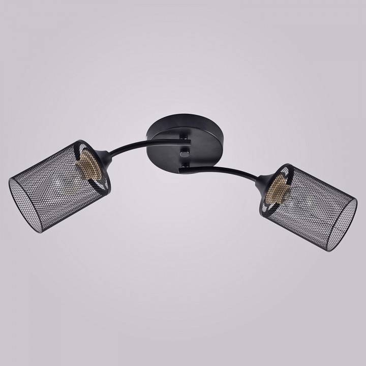 Светильник накладной Reluce 01624-2 черный 01624-0.3-02 BK