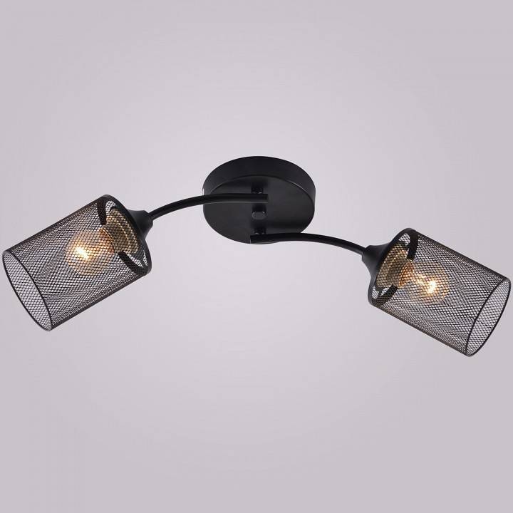 Светильник накладной Reluce 01624-2 черный 01624-0.3-02 BK