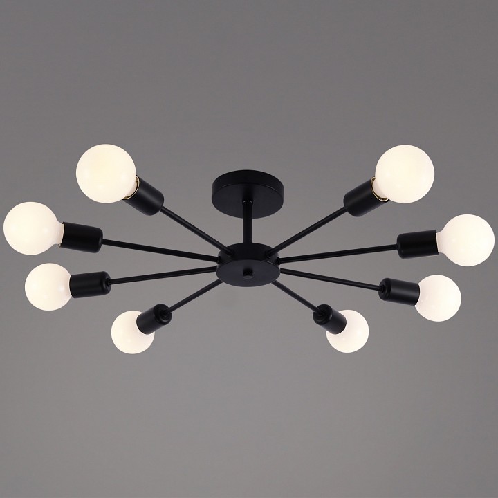 Люстра на штанге De Markt Бремен 8xE27 01732-0.3-08 BK