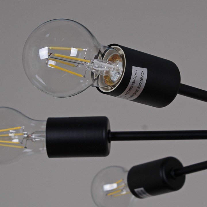 Люстра на штанге De Markt Бремен 8xE27 01732-0.3-08 BK