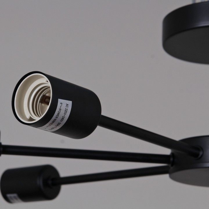 Люстра на штанге De Markt Бремен 8xE27 01732-0.3-08 BK