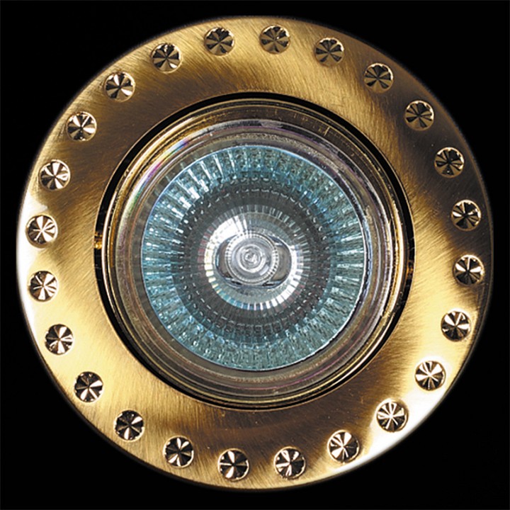 Встраиваемый светильник  03053-9.0-001AK MR16 SG+GD