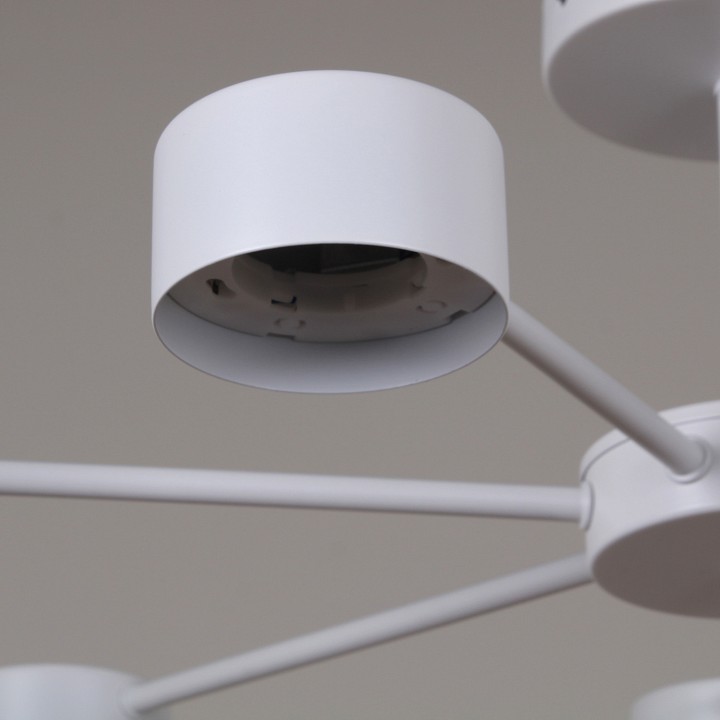 Люстра на штанге De Markt 03735-0.3-07 7 ламп белый GX53 03735-0.3-07 WT GX53