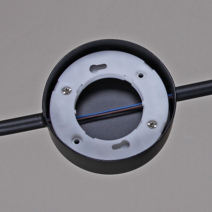 Люстра на штанге De Markt 03860-0.3-04 4xGX53 черный/дерево 03860-0.3-04 BK+WOOD GX53