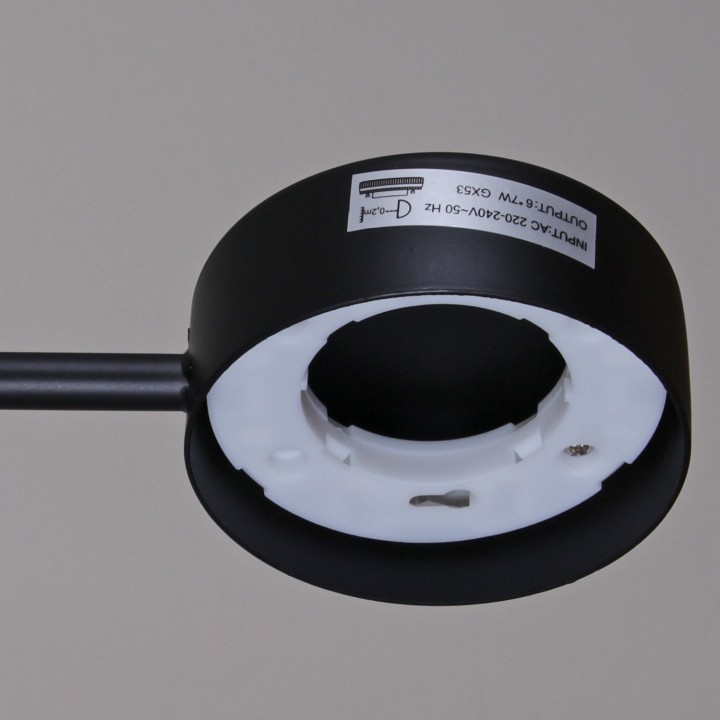 Люстра на штанге De Markt 03860-0.3-04 4xGX53 черный/дерево 03860-0.3-04 BK+WOOD GX53