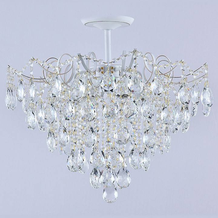 Люстра на штанге Reluce 04058-1 6 ламп WH+GOLD PN 04058-0.3-06 WH+GOLD PN