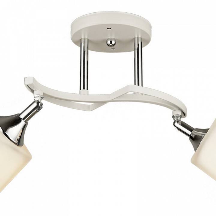 Светильник на штанге Reluce 04483 2 лампы белый хром 04483-0.3-02 WT+CH