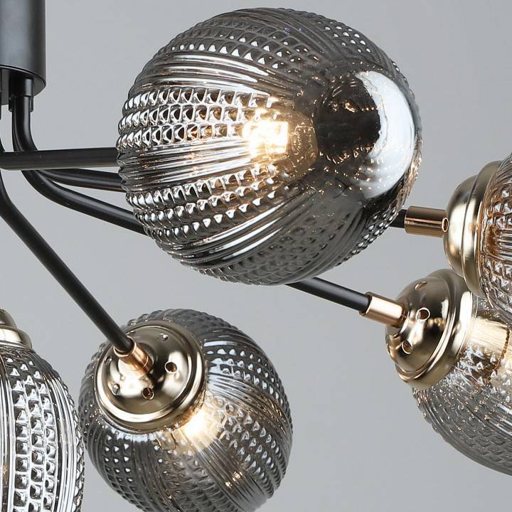 Люстра на штанге Reluce 05126 9 ламп 05126-0.3-09 COFFEE+FGD