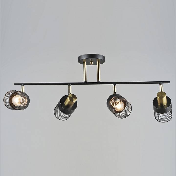 Спот De Markt Ракурс 4хGU10 черный медь 06239-0.8-04 BK+COP