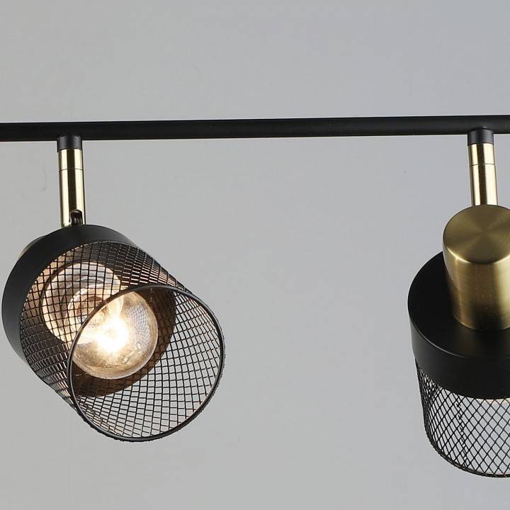 Спот De Markt Ракурс 4хGU10 черный медь 06239-0.8-04 BK+COP