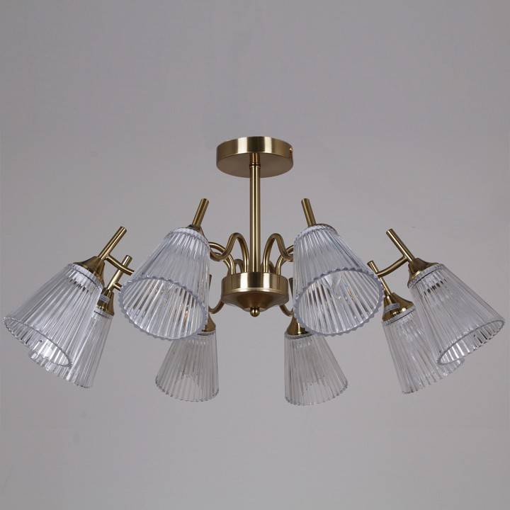 Люстра на штанге De Markt 06603-0.3-08 8xE27 медь 06603-0.3-08 COP