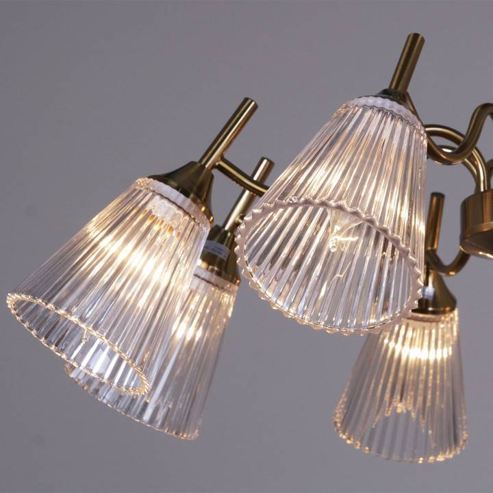 Люстра на штанге De Markt 06603-0.3-08 8xE27 медь 06603-0.3-08 COP