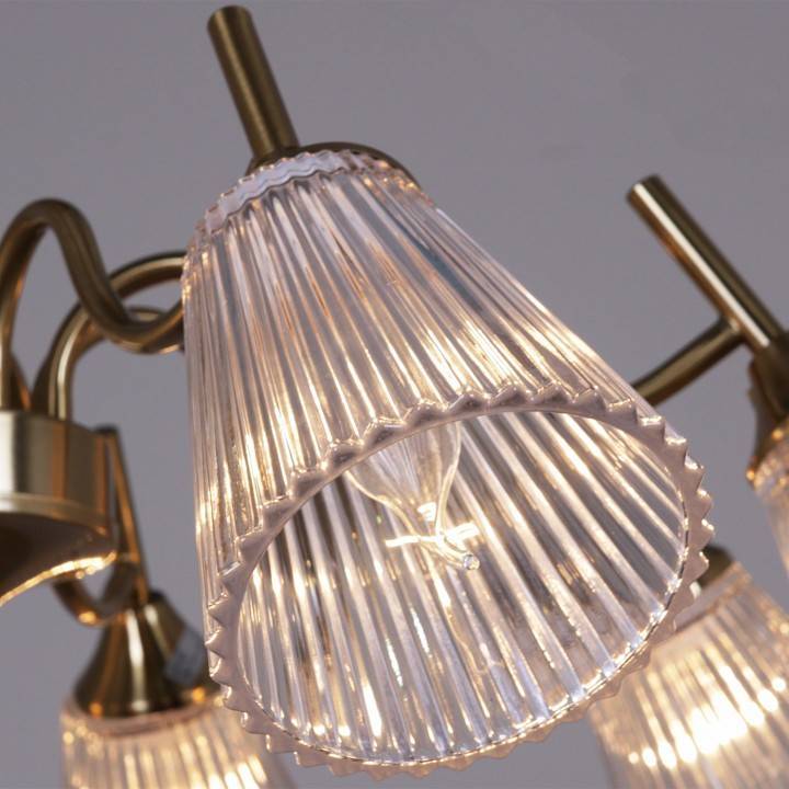 Люстра на штанге De Markt 06603-0.3-08 8xE27 медь 06603-0.3-08 COP