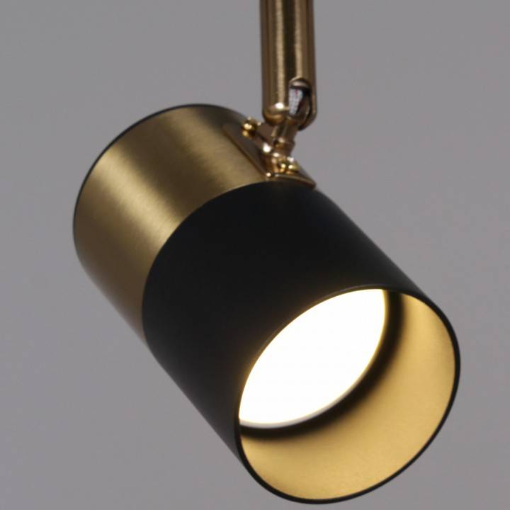Спот De Markt Ракурс 3хGU10 черный медь 06664-0.8-03 BK+COP
