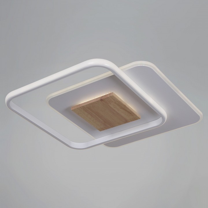 Светильник накладной DEKRA белый с деревом 08000-0.5-450