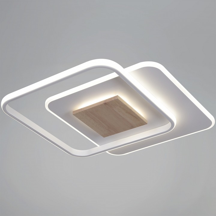 Светильник накладной DEKRA белый с деревом 08000-0.5-450