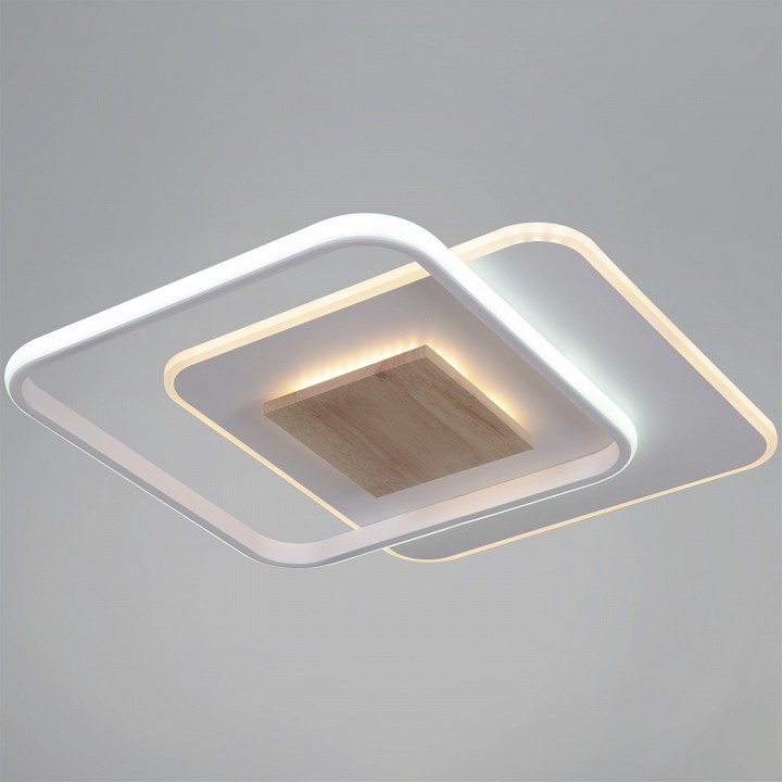 Светильник накладной DEKRA белый с деревом 08000-0.5-450