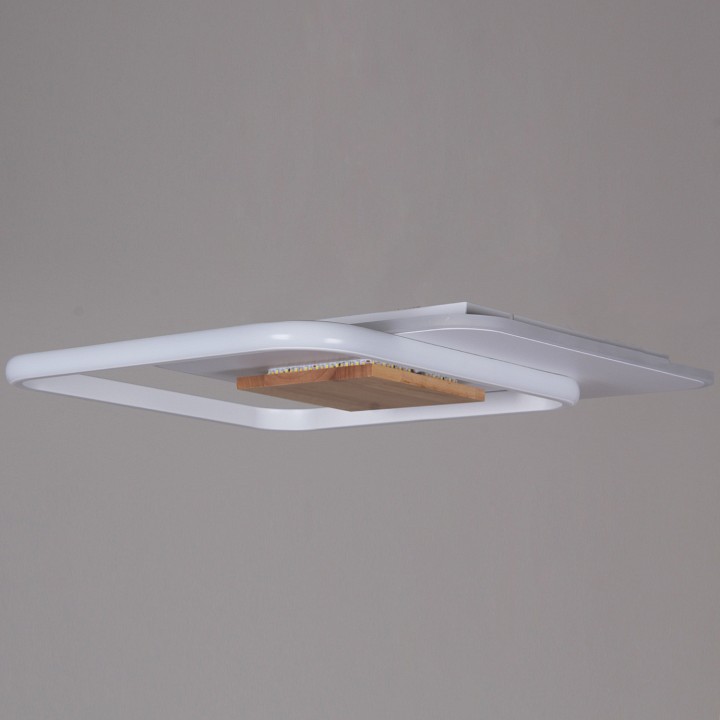 Светильник накладной DEKRA белый с деревом 08000-0.5-450