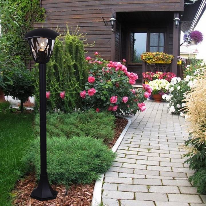 Уличный светильник Reluce 08302-0.7-001SJ 0.8 м черный 08302-0.7-001SJ 0,8m BK