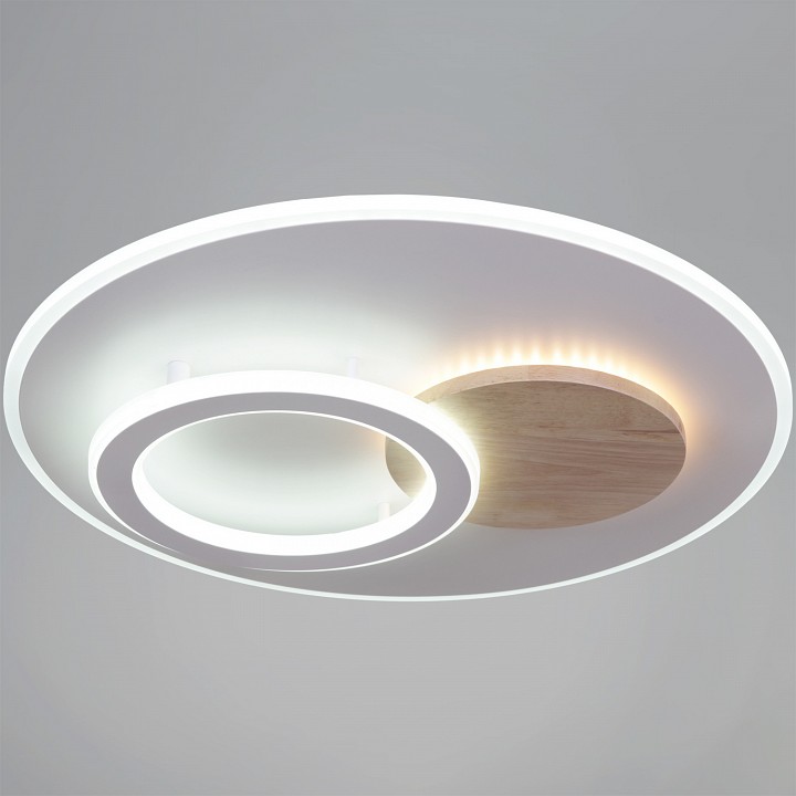 Накладной светильник De Markt Ракурс WH+WOOD 08397-0.5-470 WH+WOOD