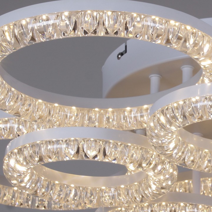 Люстра на штанге  09847-0.3-5+5A WH