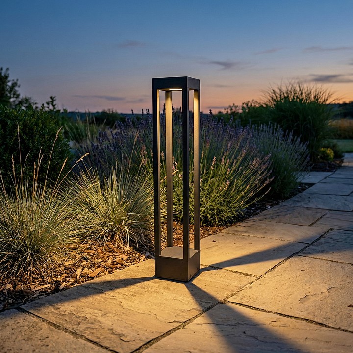 Наземный низкий светильник  09970-0.7-001U 0,6M LED7W BK RLOS