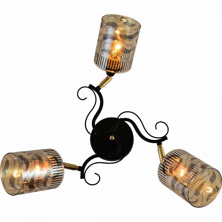 Потолочная люстра Reluce 11313 3 лампы 11313-0.3-03 BK+FGD