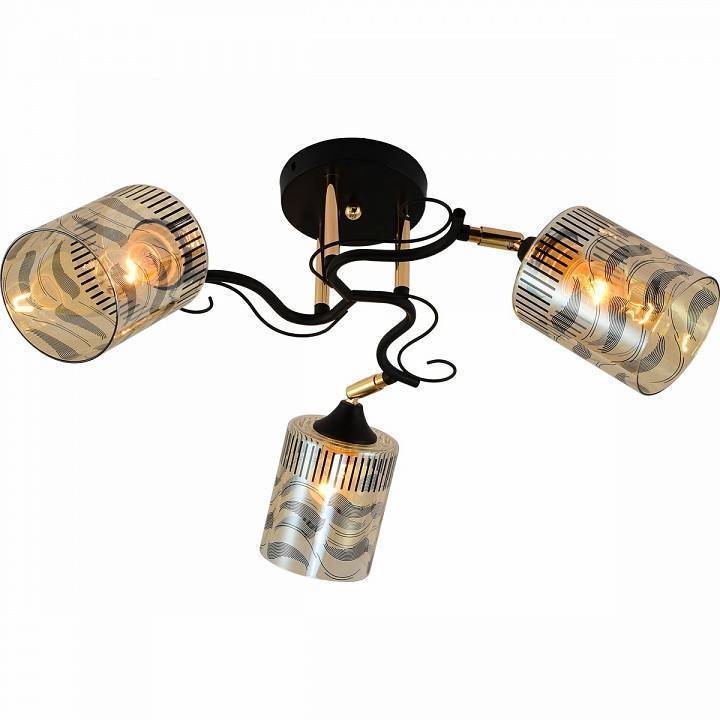 Потолочная люстра Reluce 11313 3 лампы 11313-0.3-03 BK+FGD