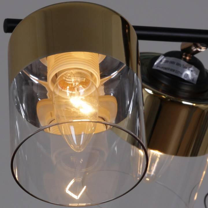 Люстра на штанге Reluce 11555 6хE27 BK+FGD 11555-0.3-06 BK+FGD