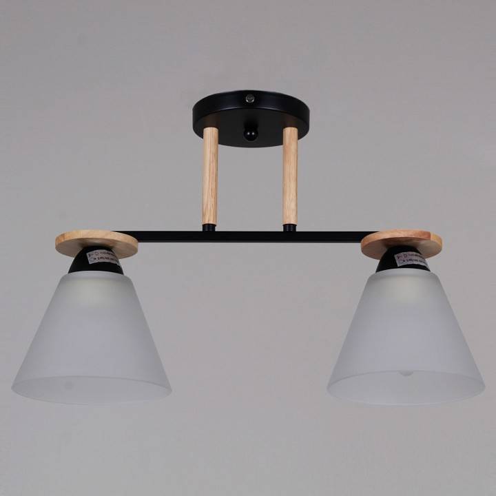 Светильник на штанге Reluce 11630-0.3-02 BK+WOOD