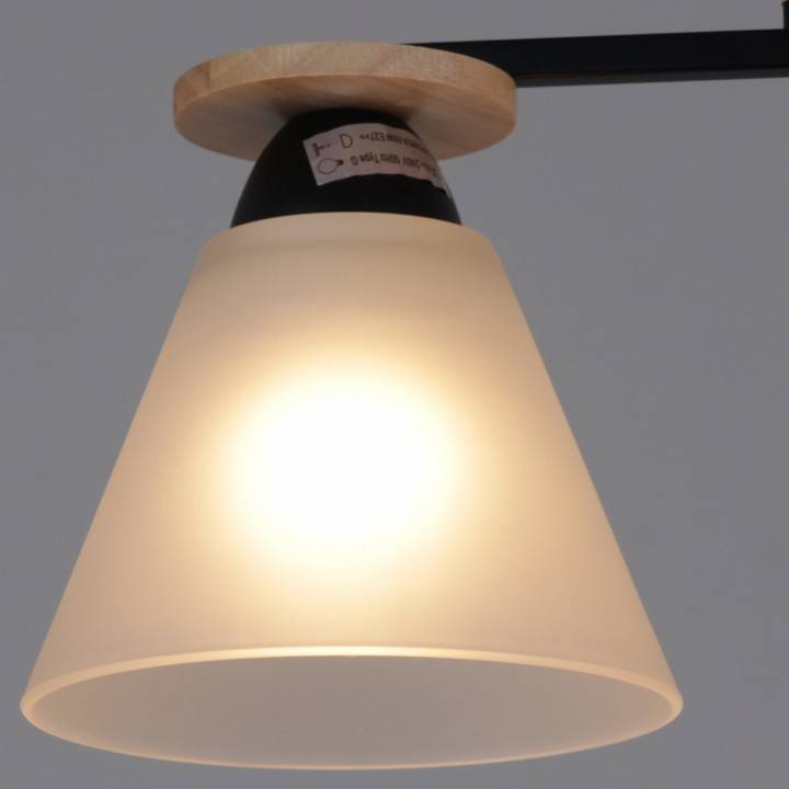 Светильник на штанге Reluce 11630-0.3-02 BK+WOOD