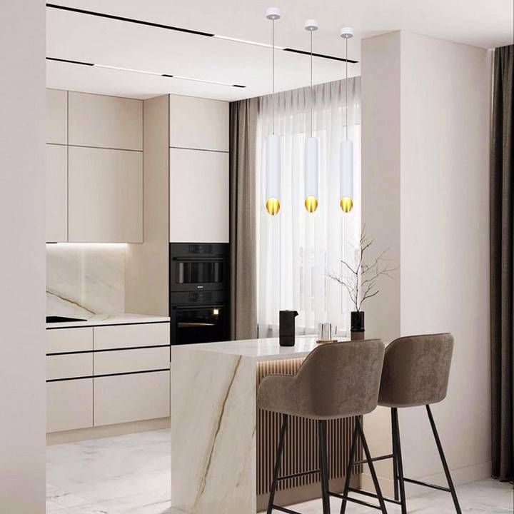 Подвесной светильник Reluce Technical 16007 16007-0.9-001LD 300mm GU10 WT+GD