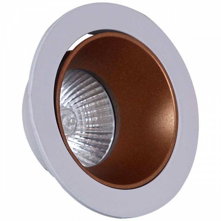 Встраиваемый светильник Reluce 16085 16085-9.0-001PT MR16 WT+ROSE GD