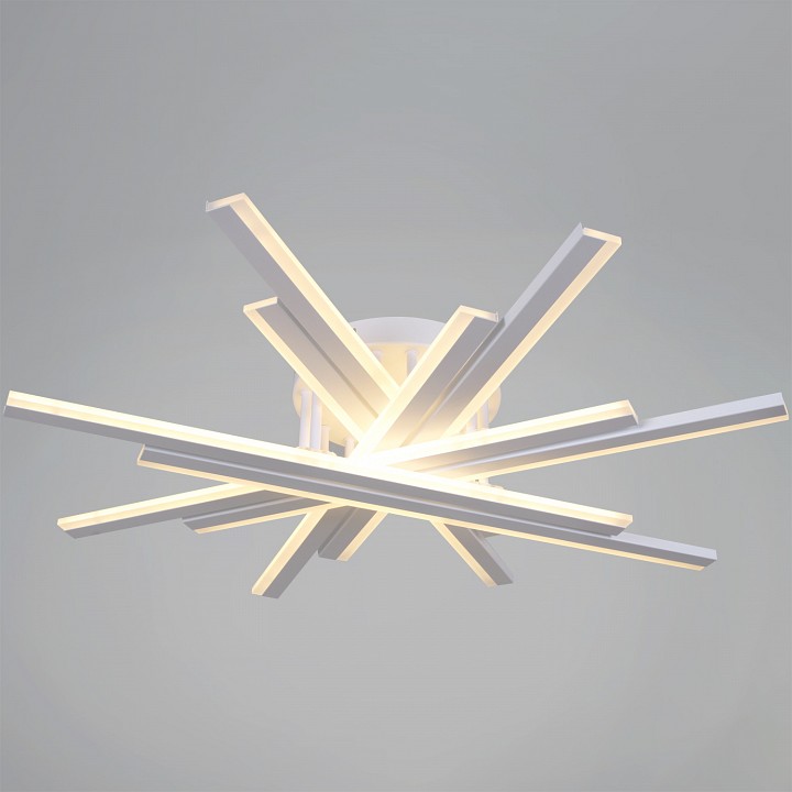 Люстра на штанге светодиодная Reluce 16090-0.3-08 BK/WH