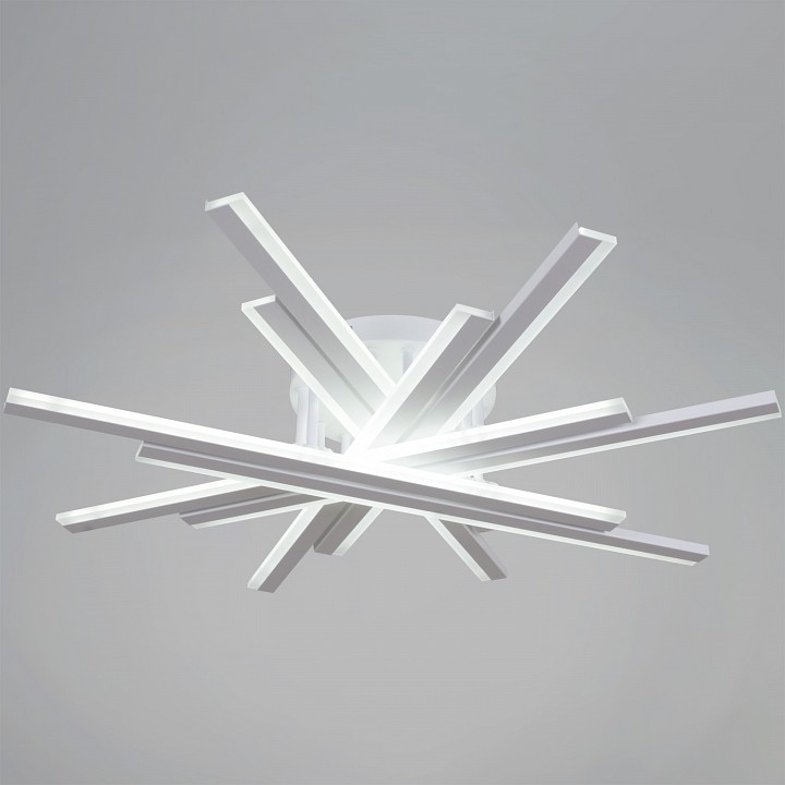 Люстра на штанге светодиодная Reluce 16090-0.3-08 BK/WH