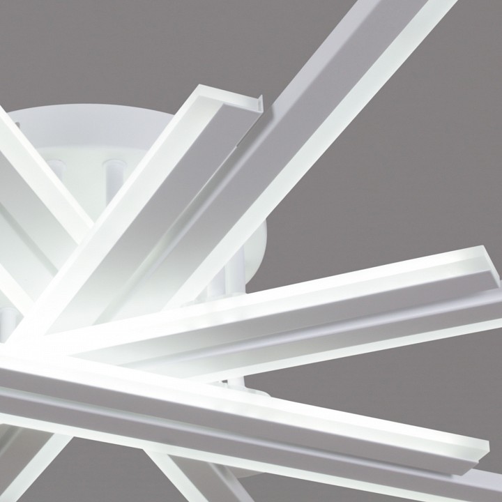 Люстра на штанге светодиодная Reluce 16090-0.3-08 BK/WH